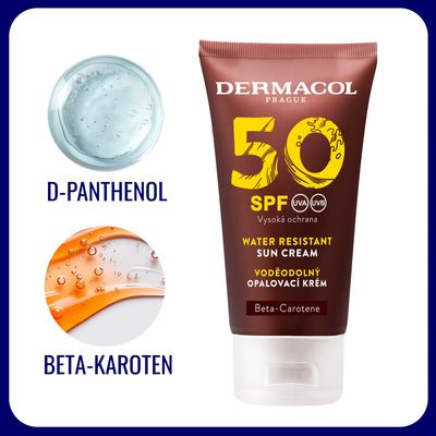 Dermacol SUN Vodeodolný zvláčňujúci krém na opaľovanie SPF50, 50 ml