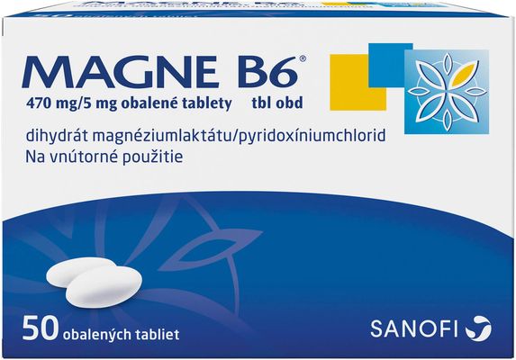 Magne B6 ® 470mg/5mg 50 tabliet
