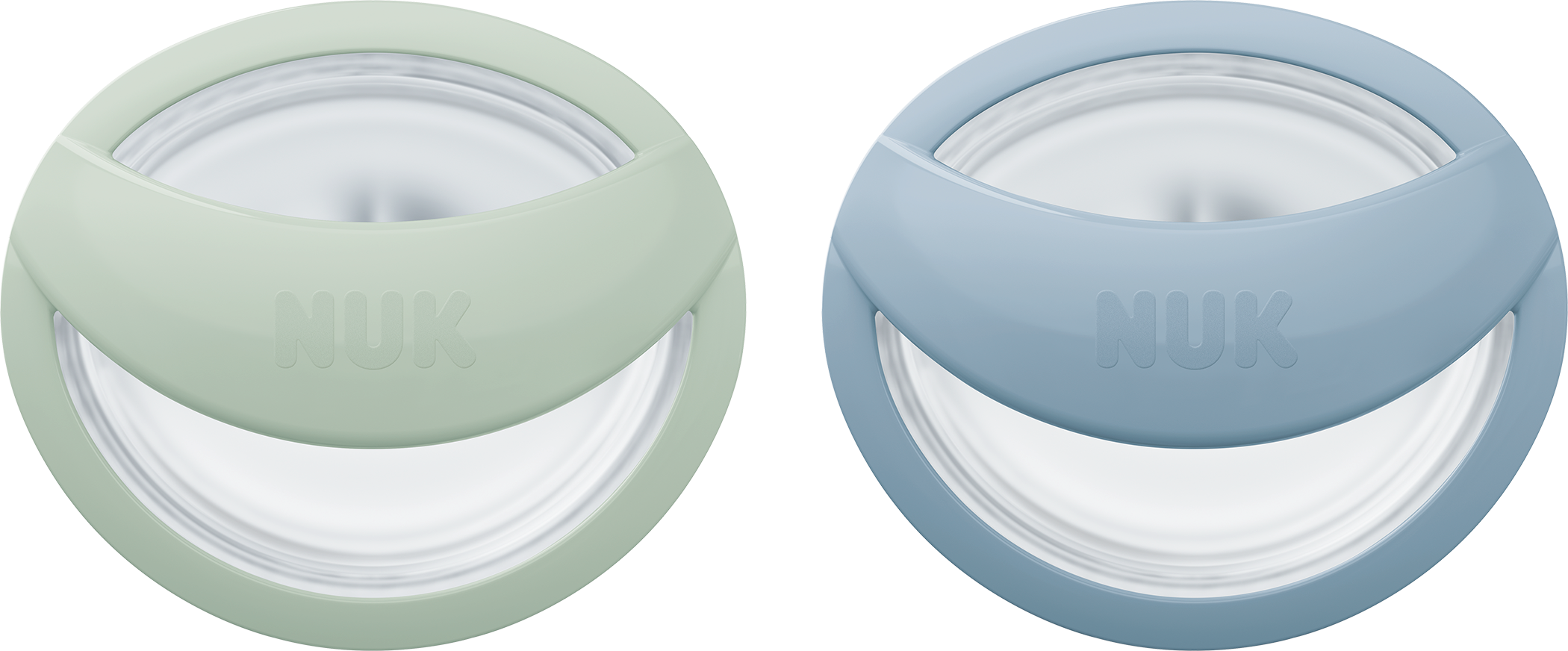 Nuk Cumlík Perfect Match GREEN/BLUE 0-6m BOX 2 ks