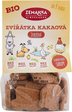 Zemanka BIO Špaldové zvieratká kakaové 100 g