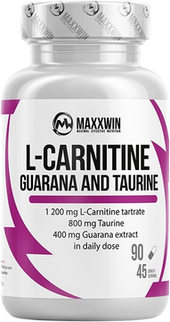 Maxxwin L-carnitine guarana taurine 90 kapsúl