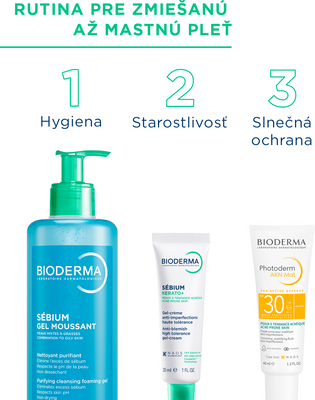 Bioderma Sébium Gel moussant čistiaci gél na zmiešanú a mastnú pokožku 200 ml