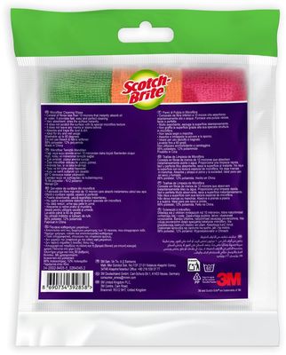 3M Scotch-Brite™ Čistiace utierky z mikrovlákna, farebný mix 3 ks