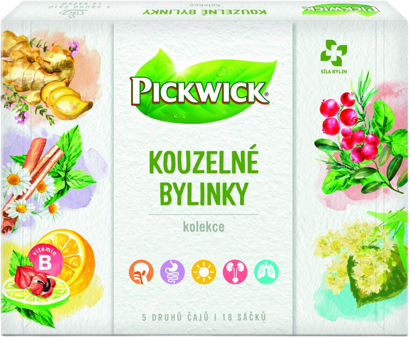 Pickwick Magické bylinky - Kolekcia bylinných čajov 18 vrecúšok