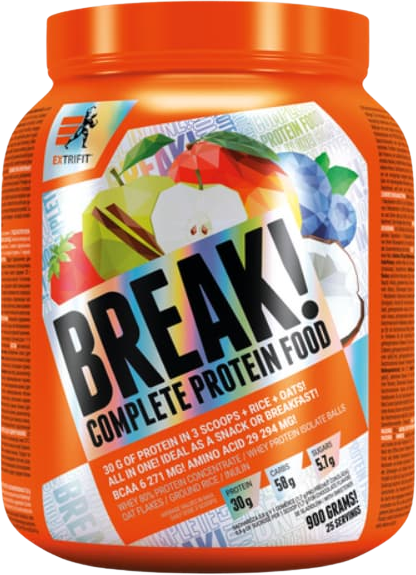Extrifit Protein Break! Food čučoriedka 900 g