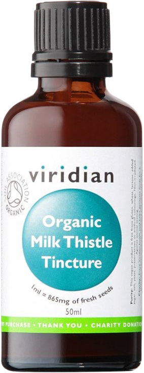 Viridian Milk Thistle Tincture Organic (Pestrec mariánsky tinktura Bio) 50 ml