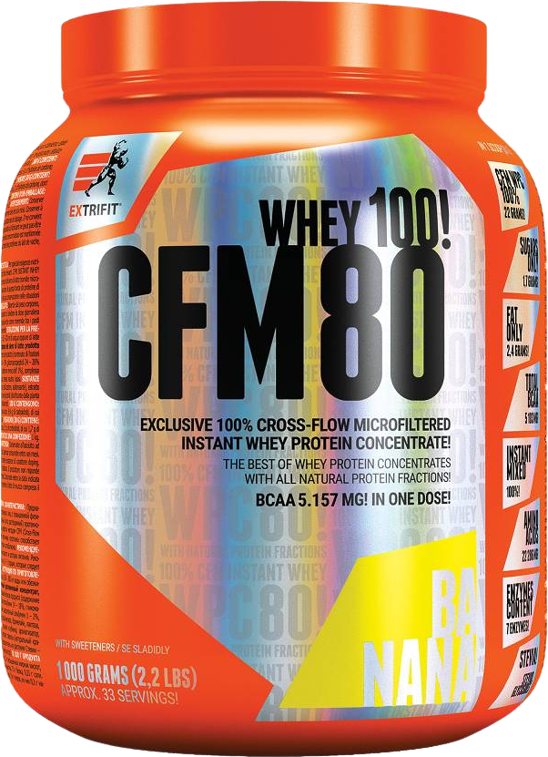 Extrifit CFM Instant Whey 80 banán 1000 g