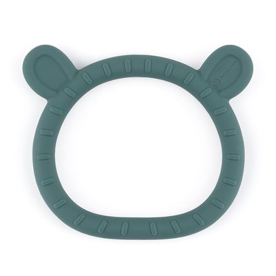 Petite&Mars Hryzátko silikónové Teddy Misty Green 0m+