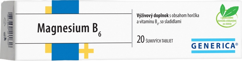 Generica Magnesium B6 šumivé tablety 20 šumivých tablet