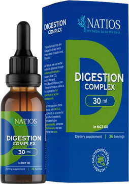 Natios Digestion Complex, Bylinné kvapky v MCT oleji 30 ml
