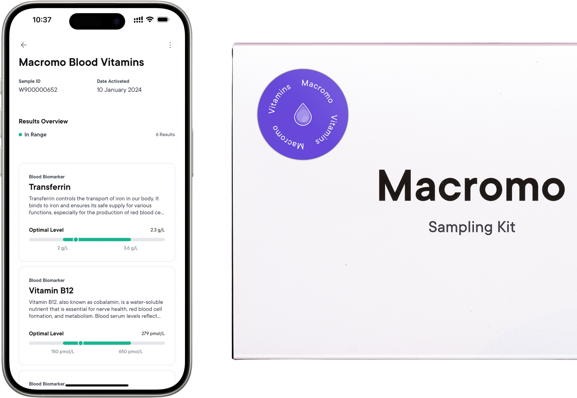 Macromo Krvný test Vitamíny a minerály