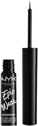 NYX Professional Makeup Epic Wear Semi-permanent Liquid Liner dlhotrvajúca linka na oči - odtieň Black 3.5 ml