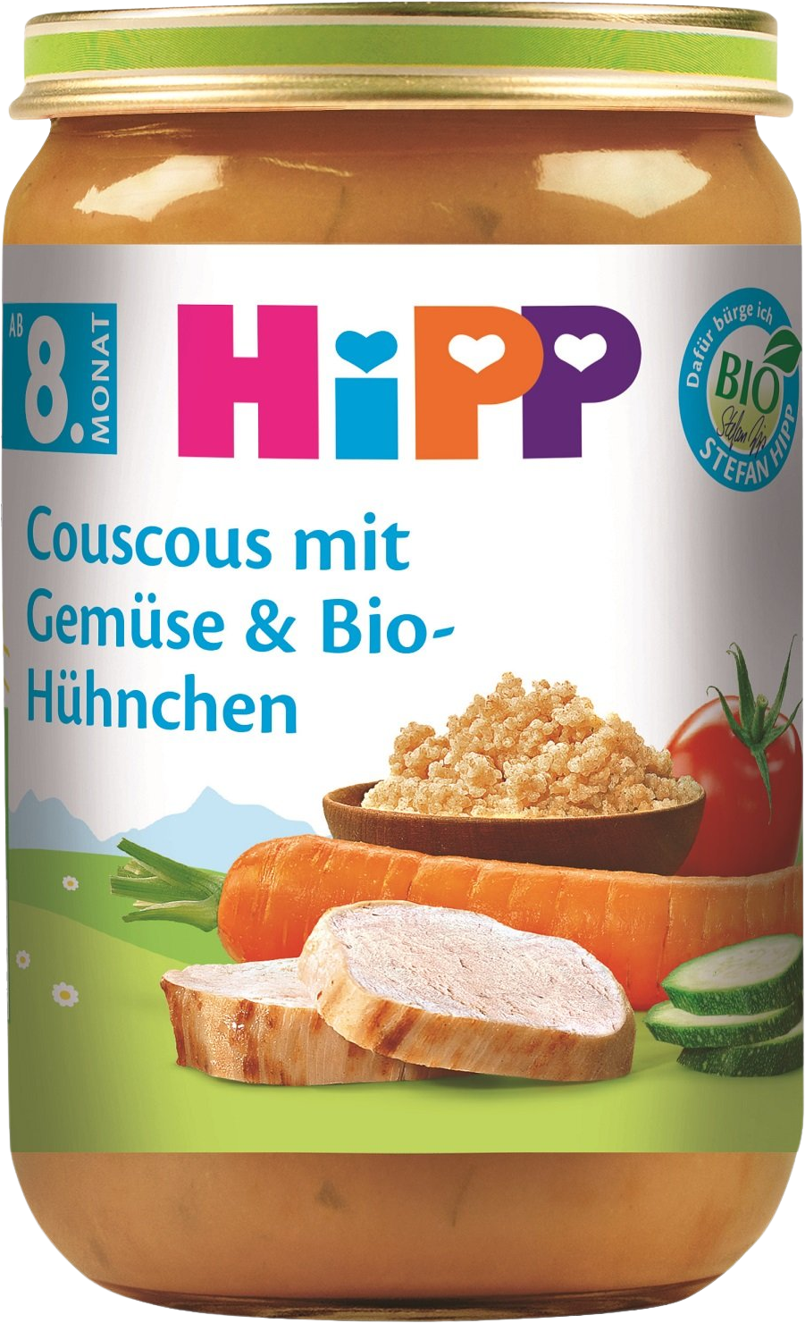 HiPP BIO Kuskus so zeleninou a kuracie mäso 220 g