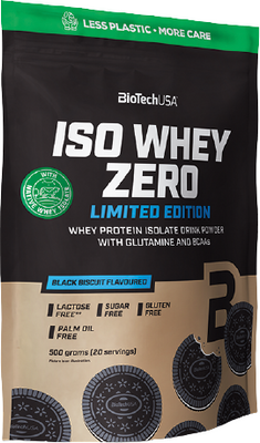 BiotechUSA Iso Whey Zero Black biscuit 500 g