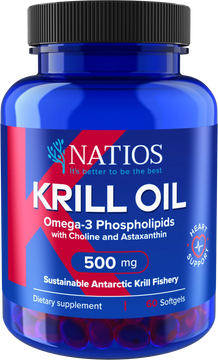 Natios Krill Oil Omega-3 Phospholipids with Choline and Astaxanthin 500 mg 60 kapsúl
