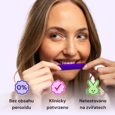 Lyss V34 bieliace pásiky na zuby 28 ks
