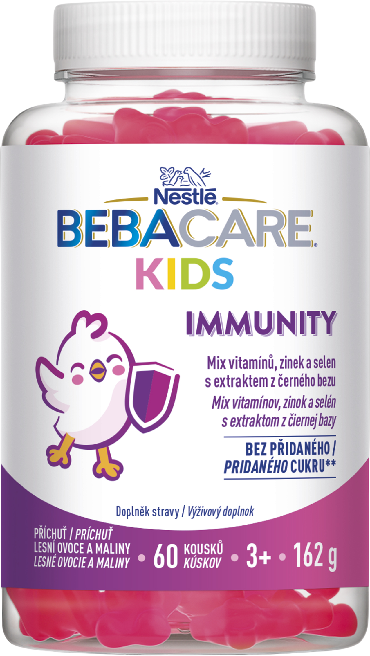 Nestlé Beba BEBACARE Kids IMMUNITY gummies 60 ks
