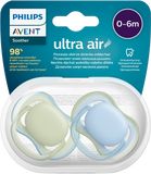 Philips Avent Šidítko Ultra air neutral 0-6m chlapec modrá 2 ks