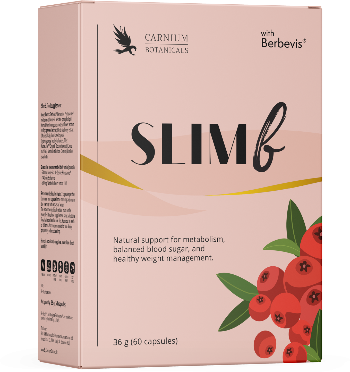 Carnium Botanicals SlimB 60 kapsúl