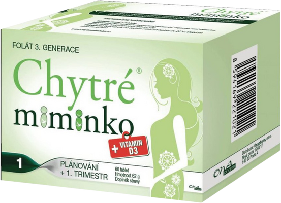 Chytré miminko + Vitamin D3 60 tablet