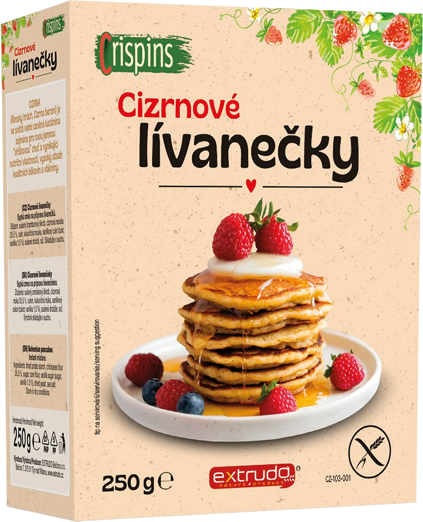 Extrudo bezlepkové cícerové lievančeky 250 g