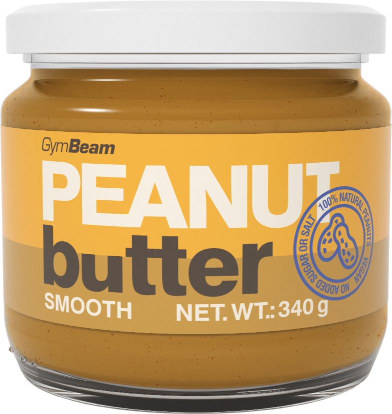GymBeam 100 % Arašidové maslo smooth 340 g