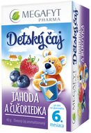 Megafyt Detský ovocný čaj jahoda a čučoriedka 20 x 2 g