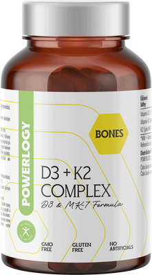 Powerlogy D3 + K2 Complex 60 kapsúl