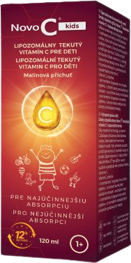 Novo C kids Lipozomálny tekutý vitamín C pre deti sirup 120 ml