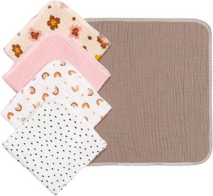 T-Tomi BIO mušelínové obrúsky GIRL 5 ks