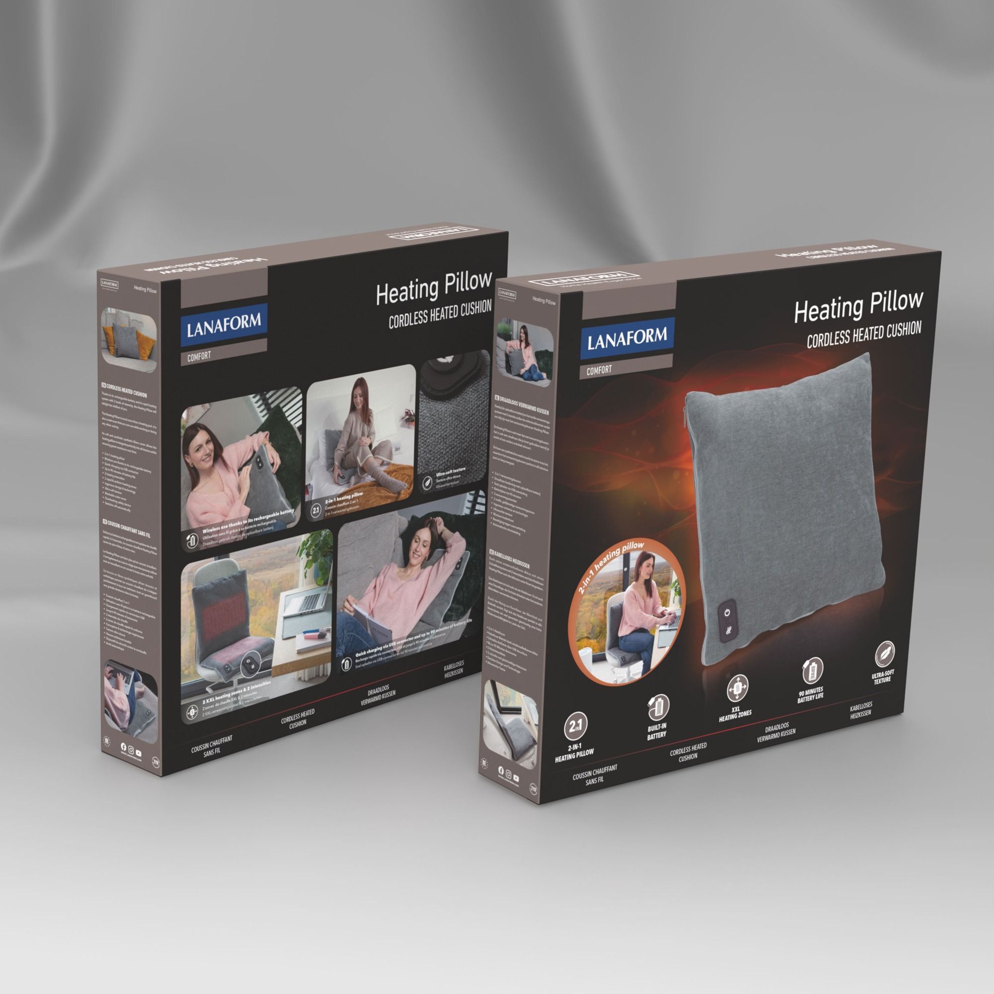 Lanaform Vyhrievací vankúš Heating Pillow 2v1