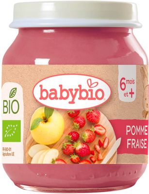 Babybio Bio jablko a jahody 130 g