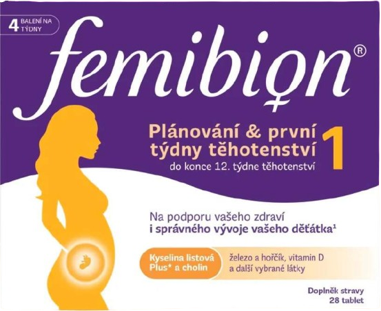 Femibion 1 Plánovanie a prvé týždne tehotenstva 28 tabliet