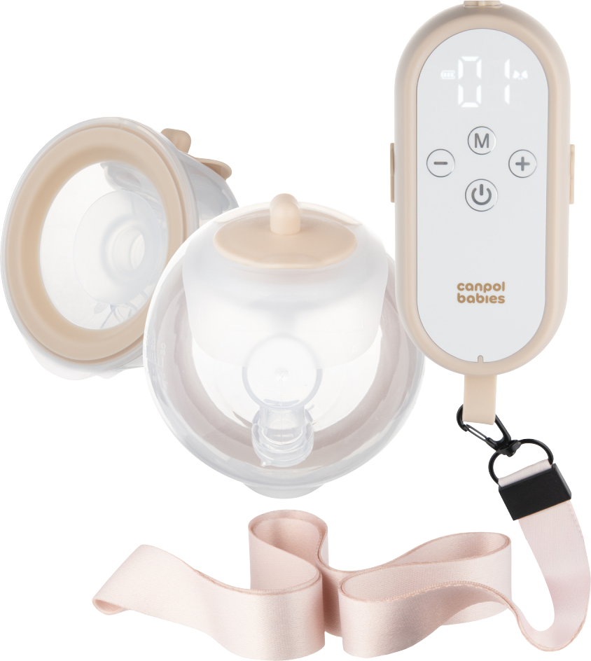 Canpol babies Dvojitá odsávačka materského mlieka do podprsenky MilkShell
