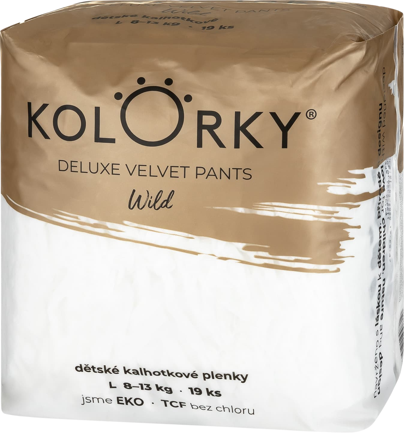Kolorky DELUXE VELVET PANTS Wild veľ. L (8-13kg) 19 ks