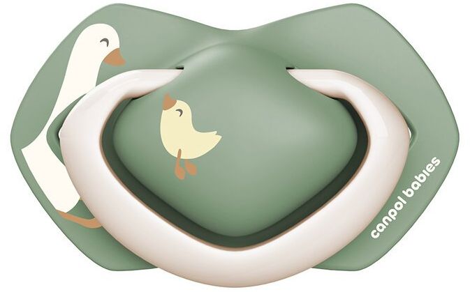 Canpol babies Cumlík Silikónový symetrický Light touch GOOSE 6-18m 2 ks