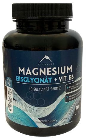 Hrotlife Magnesium bisglycinát + vitamín B6 90 kapsúl