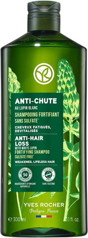 Yves Rocher Šampón na podporu rastu vlasov s lupinou bielou 300 ml