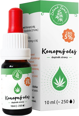 Zelená Země CBD Konopný olej 5% 10 ml