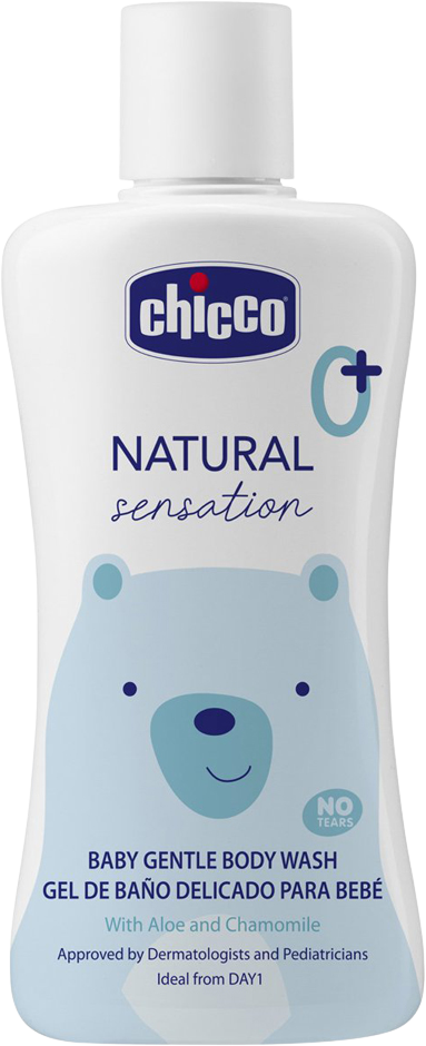 Chicco Šampón telový Natural Sensation s aloe a kamilkou, 0m+ 200 ml