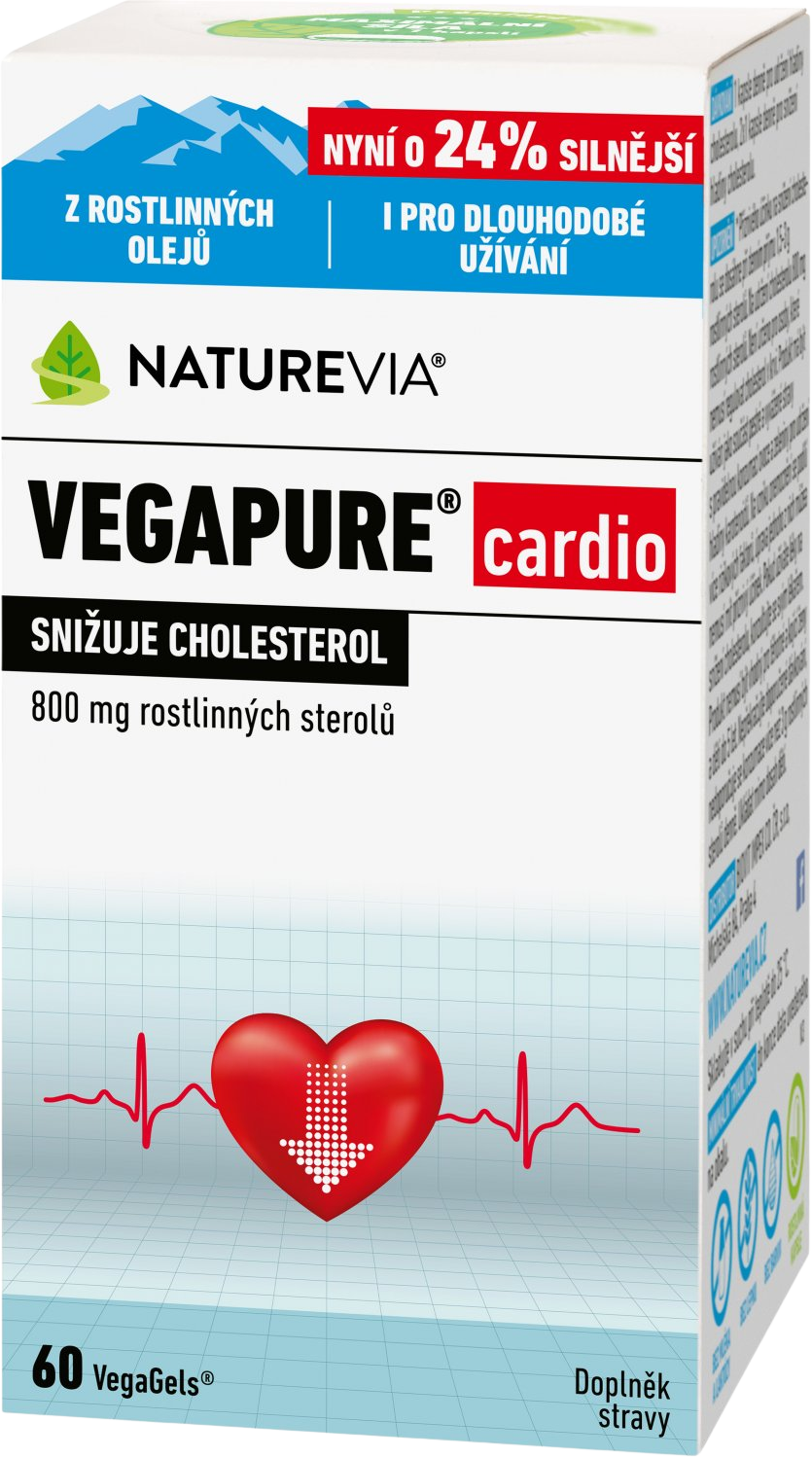 NatureVia Vegapure cardio 800 mg 60 kapsúl