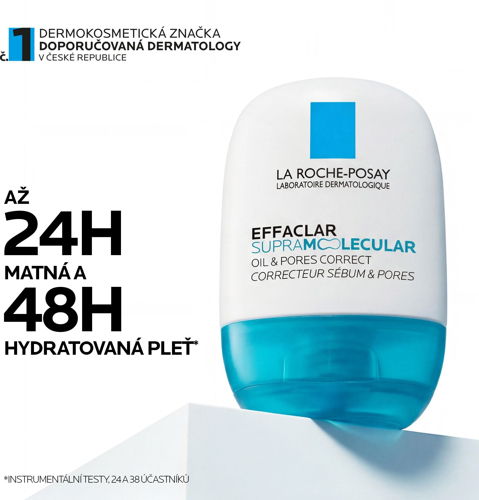 La Roche-Posay EFFACLAR SUPRAMOLECULAR Matujúci gélový krém proti lesku a pórom 40 ml