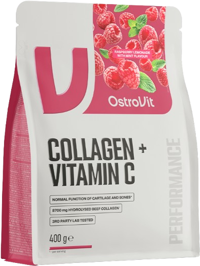 OstroVit Kolagén + Vitamín C malina 400 g