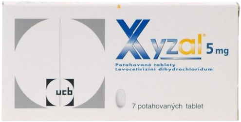 Xyzal flm 5 mg 7 tabliet