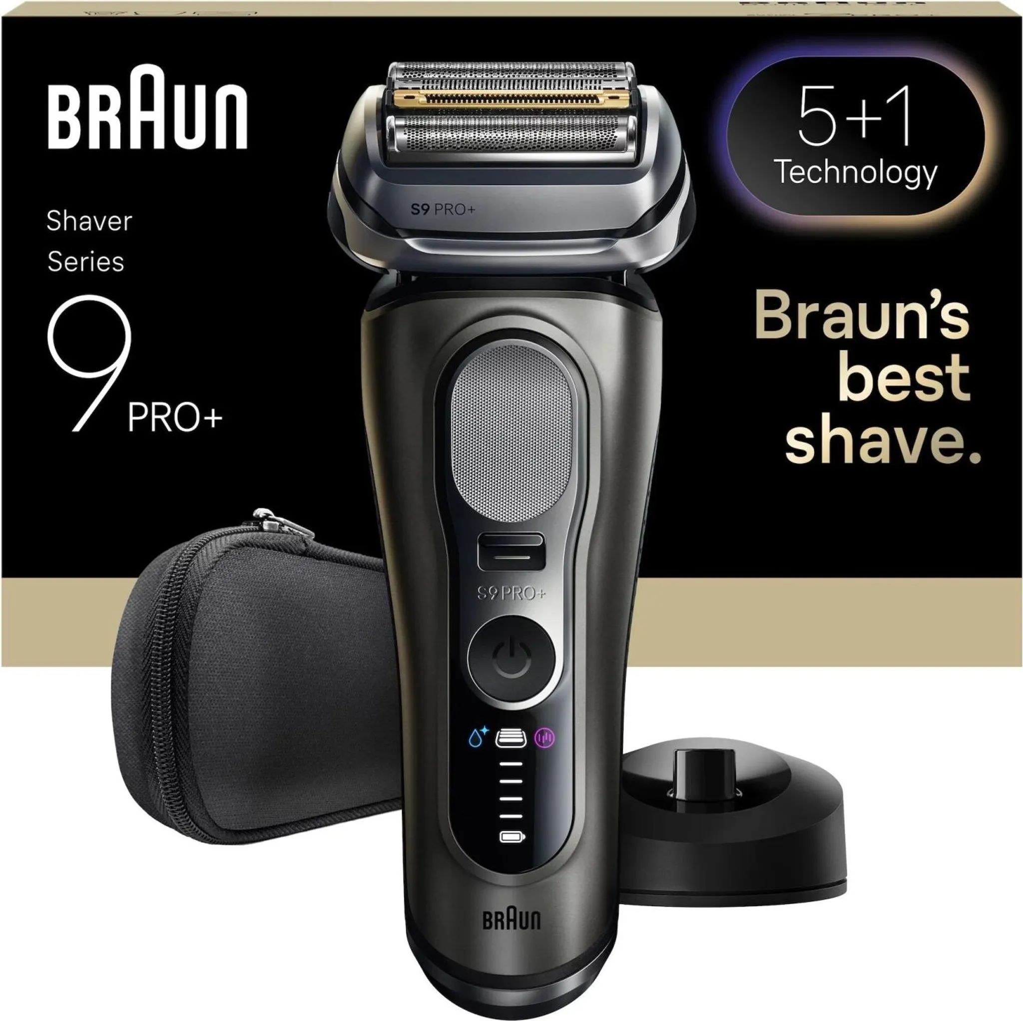 Braun Series 9 PRO+, 9615S Elektrický holiaci strojček, Tmavo šedá