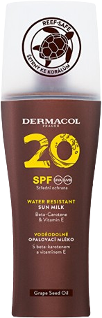 Dermacol SUN Mlieko na opaľovanie SPF 20 rozprašovač 200 ml
