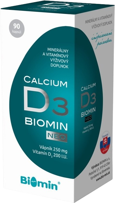 Biomin Calcium NEO s vitamínom D3 90 kapsúl