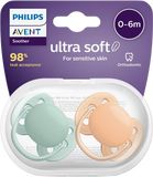 Philips Avent Cumlík Ultrasoft Premium neutral 0-6m 2 ks