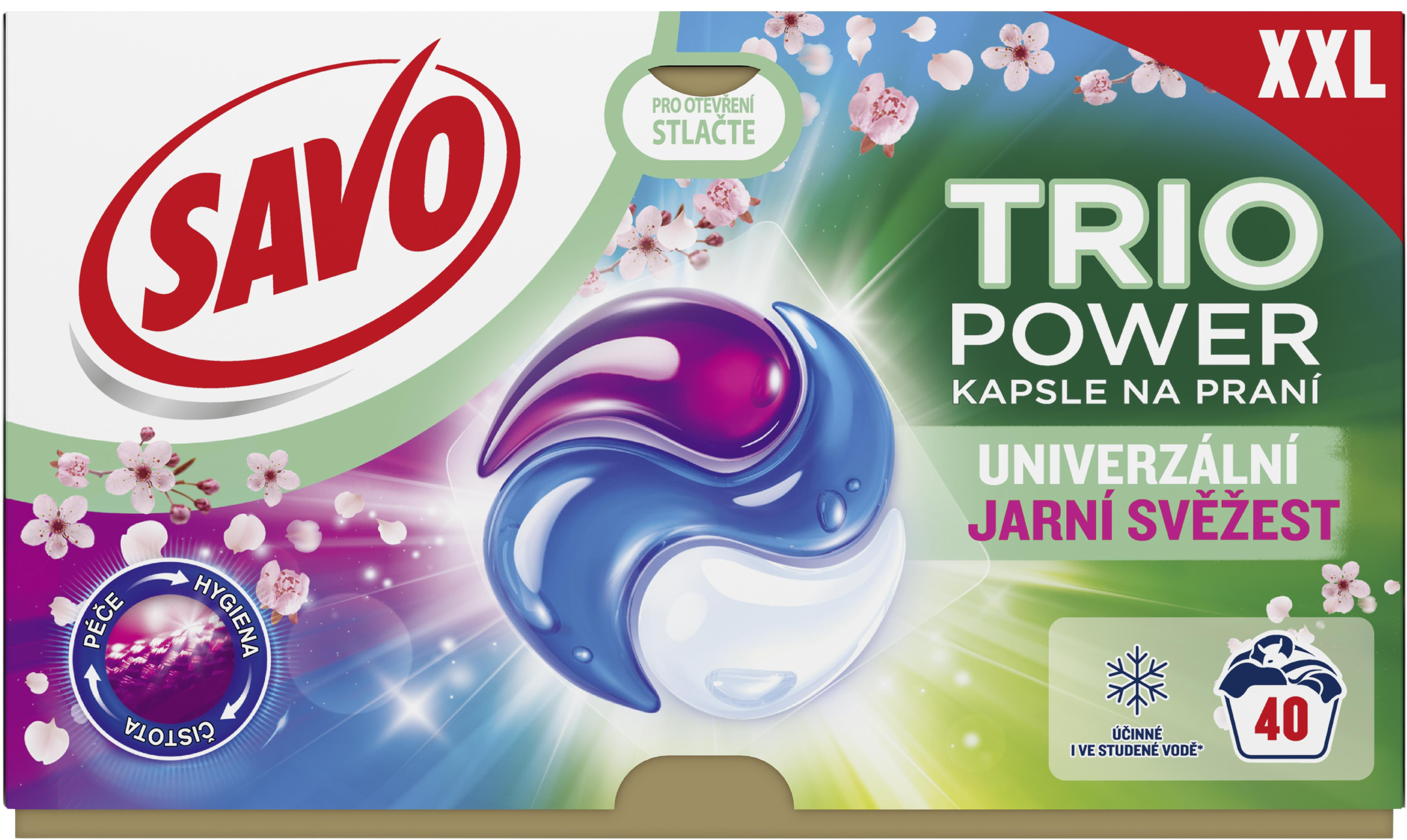 Savo Univerzálne kapsule na pranie Jarná sviežosť 40 ks