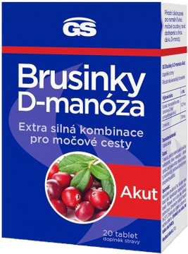 GS Brusnice & D-manóza Akut 20 tablet